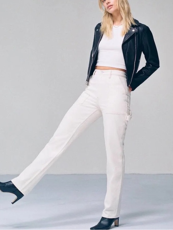 Abercrombie & Fitch Denim - Abercrombie & Fitch Off-White High-Rise Jeans